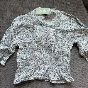 Kids' Black and White Patterned Shirt